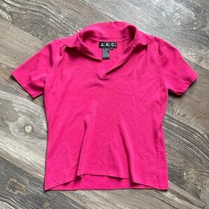 Vintage boxy v neck blouse